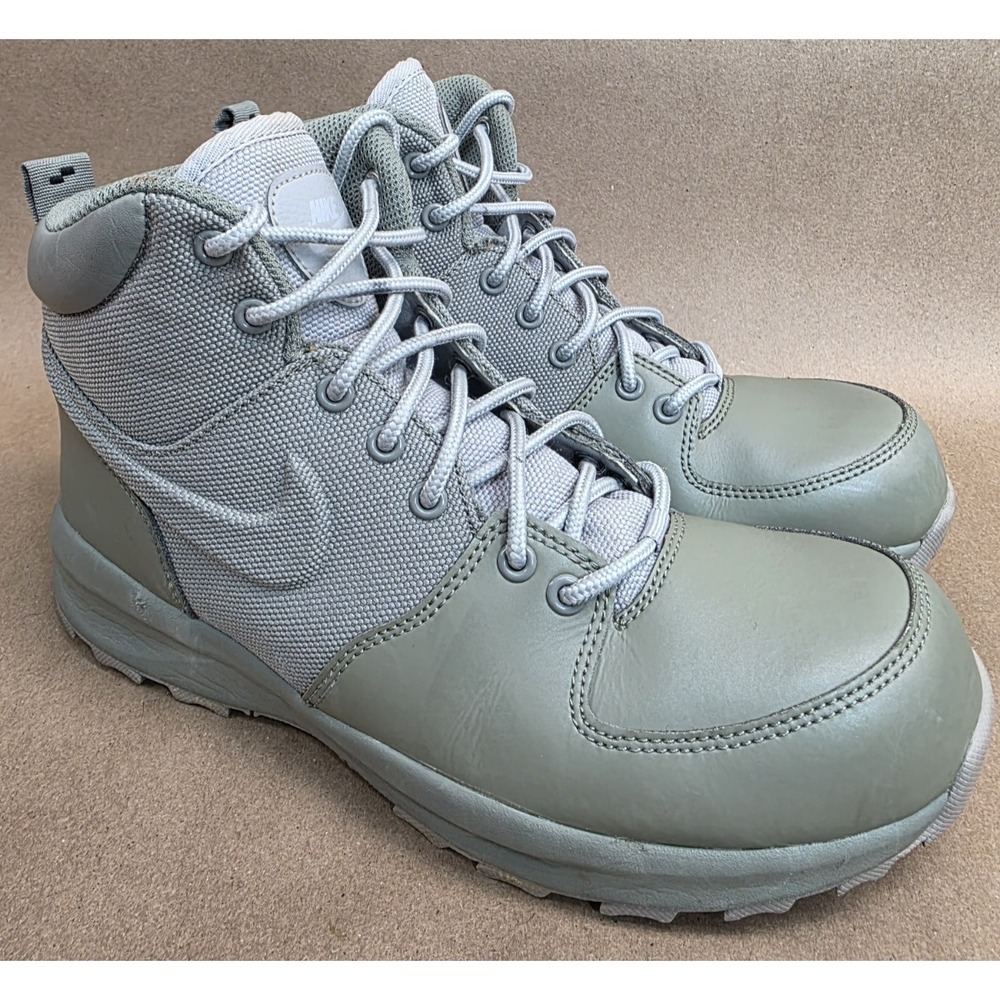 Nike (Sz 7 Y) Manoa Boot AJ1280-003 Green  Gray Big Kids Boots